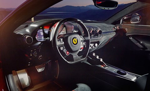 Poor glovebox deleted in Maranello’s clinical quest to improve the F12’s power-to-weight ratio