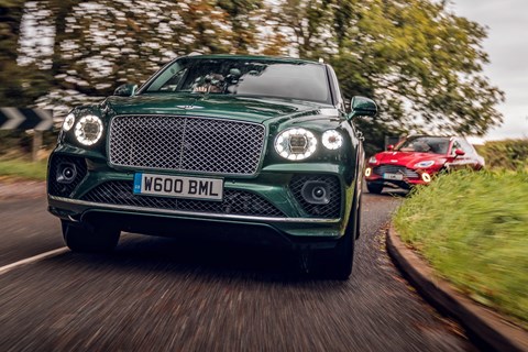 Bentayga cornering