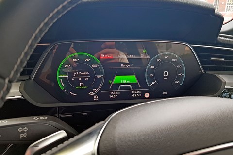 etron sportback dials