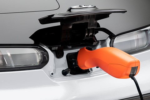 Toyota C+ Pod electric car charging up