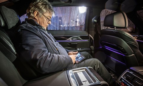 Tablet mounted centre armrest allows you to control lighting, air-con and multimedia