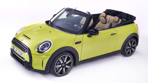 2021 Mini Convertible front three-quarter