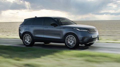 Range Rover Velar (2024) side driving