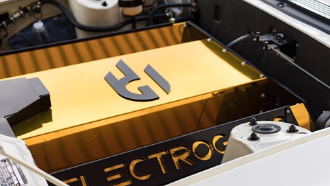 Electrogenic replaces the Stag's V8 engine with a 37kWh battery pack and 80kW motor