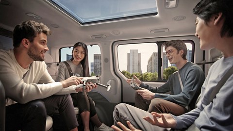 2021 Hyundai Staria rear seating area