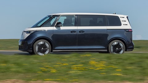 Best seven-seater electric cars: VW ID.Buzz, side, driving