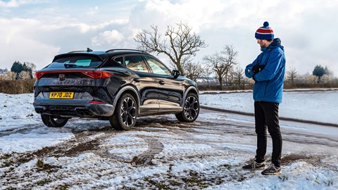 Keeper Tim Pollard and the CAR magazine Cupra Formentor