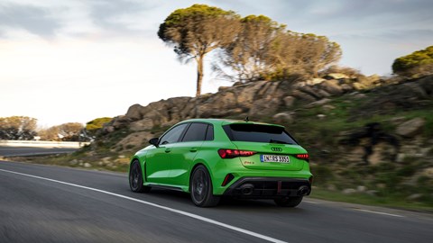 Audi RS3 rear three quarters