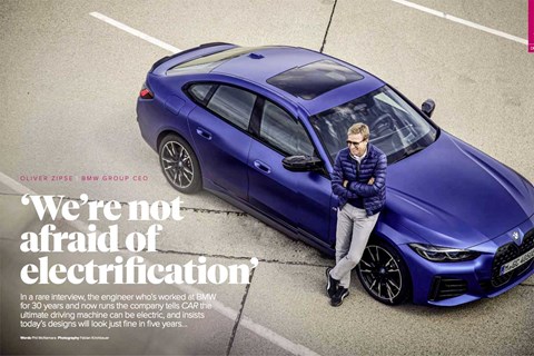 Exclusive interview with BMW's Oliver Zipse in CAR's September 2021 issue