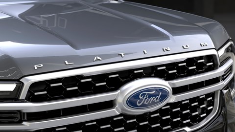 Ford Ranger Platinum front bonnet