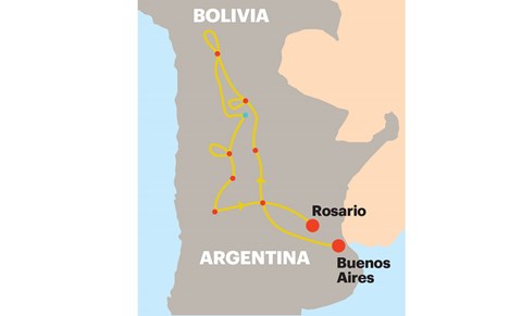 2016's route, 2931 off-road miles