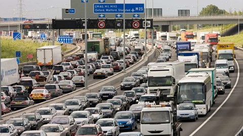 Britain's motorways: heaving