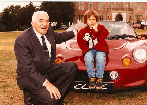 Former Lotus owner Roman Artioli with his grand-daughter Elisa