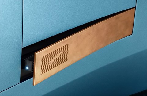 Copper, pop-out door handles feature new Jaguar leaper