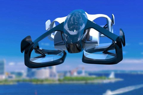 SkyDrive two-seat flying car concept