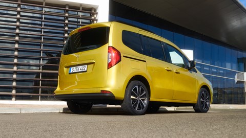 Mercedes-Benz T-Class MPV - rear view, low, yellow