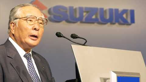 Suzuki chairman Osamu Suzuki is buying up the shares dumped by GM