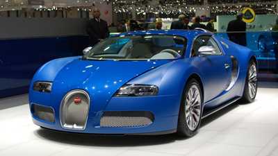 Bugatti Veyron Blue Centenaire unveiled at Geneva motor show 2009
