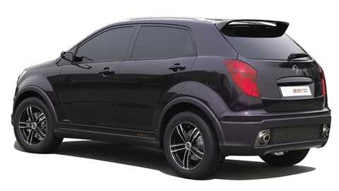 Ssangyong C200 Aero: no prizes for guessing this is the mean and broody sporty one