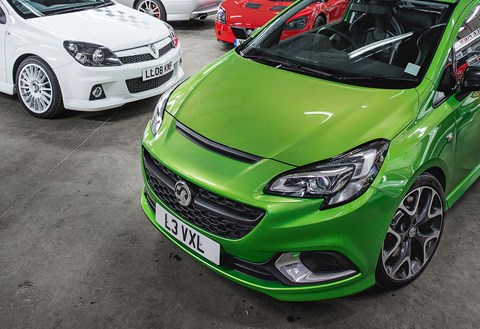 Our Corsa VXR at the Vauxhall Heritage Centre