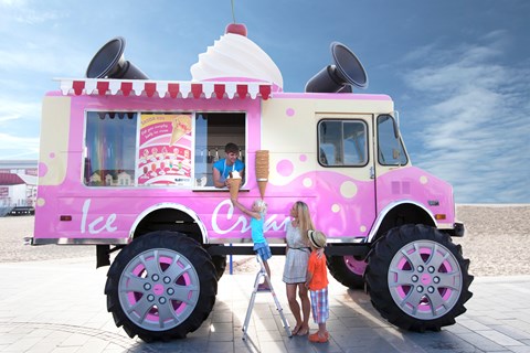 Skoda monster ice cream truck