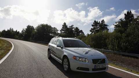 CAR has tested the first prototype of the new Volvo V70 Plug-in Hybrid, whirring to a showroom near you in 2012