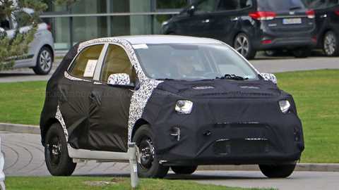 Somewhere under there is the 2017 Kia Picanto