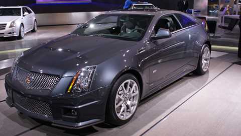 Cadillac CTS-V Coupé at Detroit motor show 2010