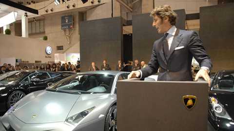 Lamborghini CEO Stephan Winkelmann at an earlier motor show