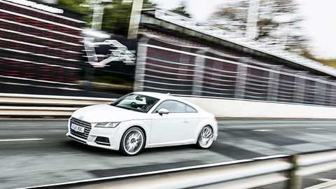 CAR's TT on the pit straight at its Isle of Man road-race namesake