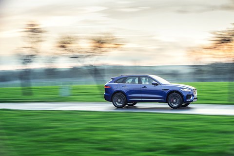 Ah, the road. Mud and grass are fine, but this is where F-Pace lives or dies