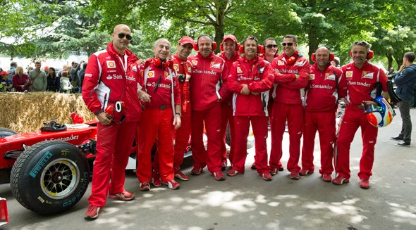 Don't be surprised if you bump into the Ferrari team in the F1 paddock