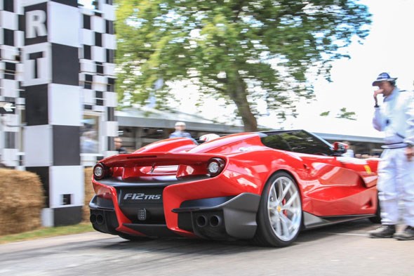 Ferrari F12 TRS one-off storms off the line at Goodwood