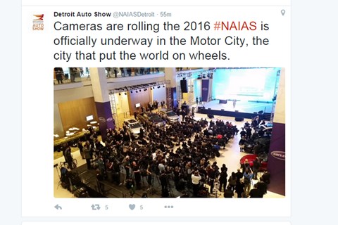 Detroit auto show 2016