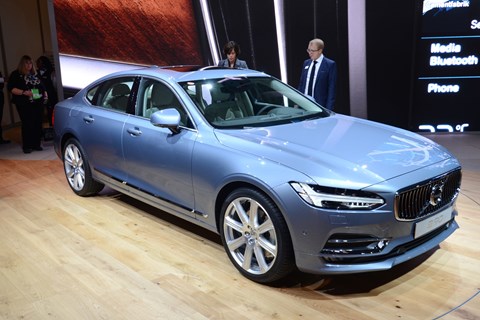 Volvo's hotly anticipated S90 makes a public appearance at Detroit