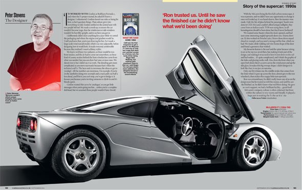 It's part of our supercar special, September 2014 issue of CAR