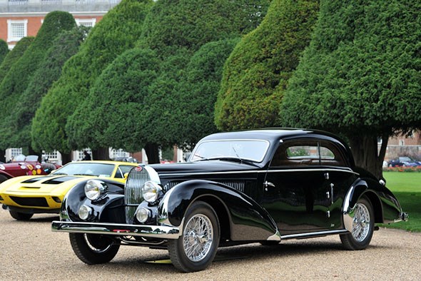 1936 Bugatti T57 Paul Nee Pillarless Coupe