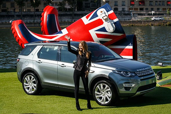 Land Rover hired a celeb to introduce its Discovery Sport on the river Seine
