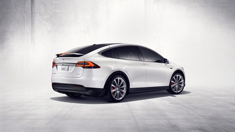 Tesla Model X: rear view