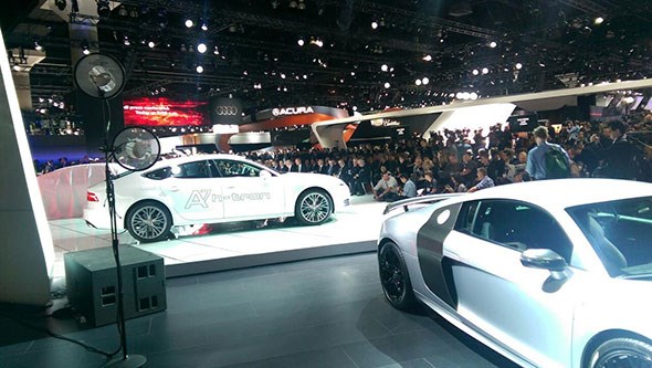 Audi stand at LA auto show 2014
