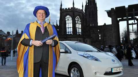 Andy Palmer, receiving his honorary doctorate from Coventry University