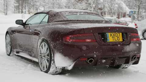 Aston Martin DBS Volante rear three-quarter