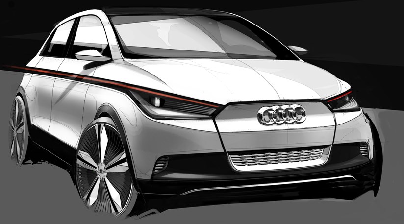 Audi A2 concept (2011) first official sketches