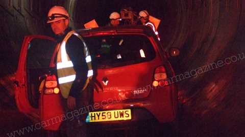 Renaultsport Twingo in the Belfast sewers