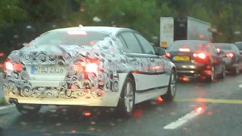 It's the new BMW 5-series, 2010 style, testing near BMW's Bracknell UK HQ