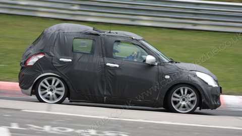 The new Suzuki Swift (2010) scooped in these latest spy photos