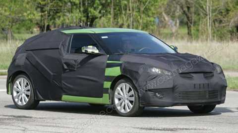 Hyundai Veloster (2011): it's the VW Scirocco from Korea (right the way down to the Kermit green fluoro paintjob!)