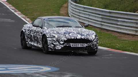 The new Aston Martin DBS with swirly whirly disguise