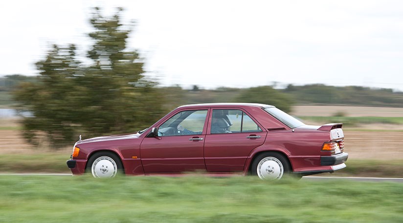The Mercedes 190 Cosworth 2.5 is a torquey beast; way more relaxed than frantic M3