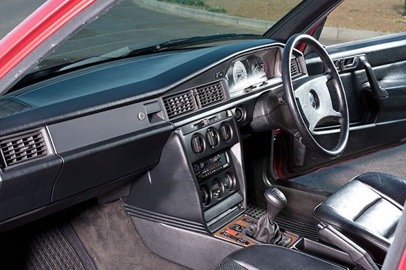 The cabin of the Merc Cossie: more of a luxury affair